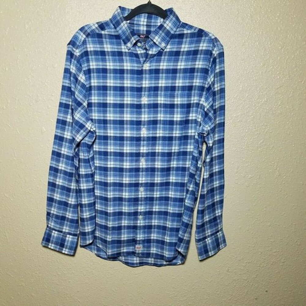Vineyard Vines Shirt M Plaid Classic Fit Murray